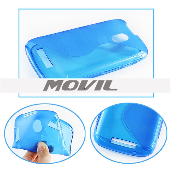 NP-2161 Forma de S TPU  funda para BMOBILE AX620-4